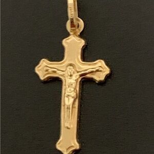 18K Gold Pendant Cross Jesus Christ
Religious